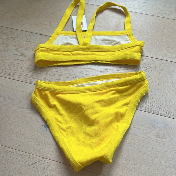 NWT - Solid & Striped Scottie yellow bikini set - Picture 5 of 5
